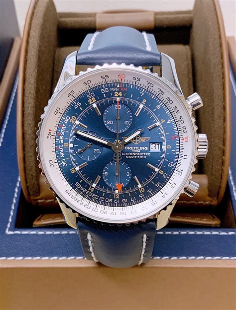 Breitling a24322 blue dial